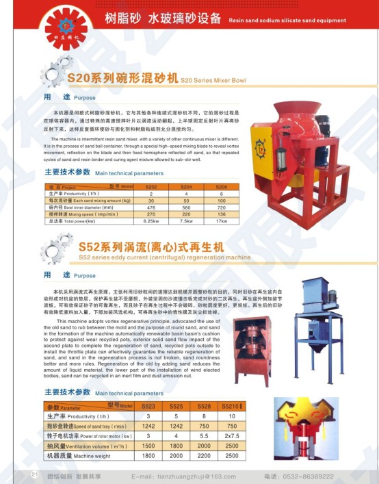 S20 bowl type sand mixer