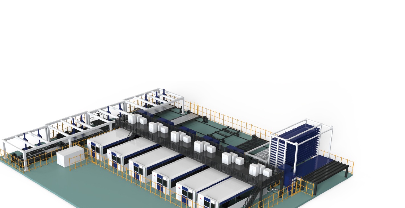 Smart laser cutting production line
